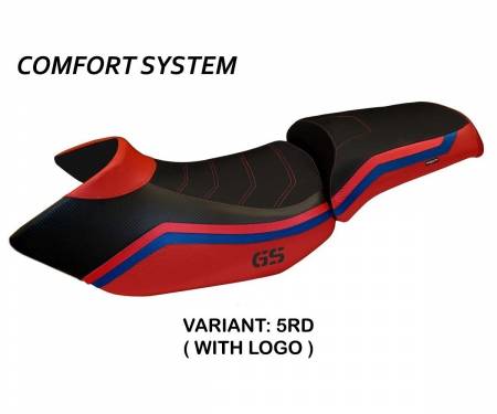 BR12GL1C-5RD-3 Seat saddle cover Lione 1 Comfort System Red (RD) T.I. for BMW R 1200 GS 2005 > 2012