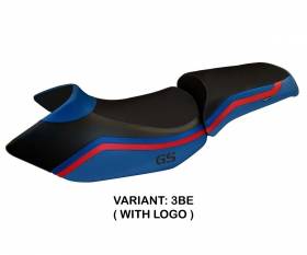 Seat saddle cover Lione 1 Blue (BE) T.I. for BMW R 1200 GS 2005 > 2012