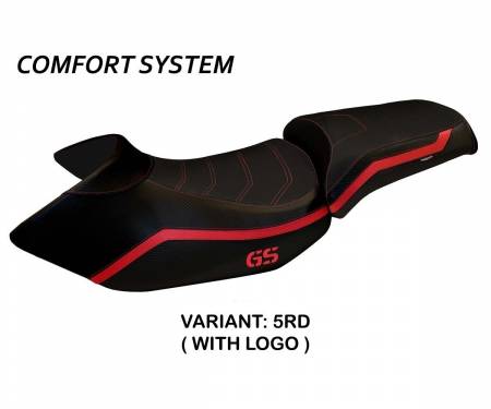 BR12GL4C-5RD-3 Seat saddle cover Lione 4 Comfort System Red (RD) T.I. for BMW R 1200 GS 2005 > 2012