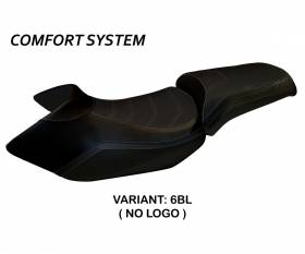 Seat saddle cover Lione 4 Comfort System Black (BL) T.I. for BMW R 1200 GS 2005 > 2012