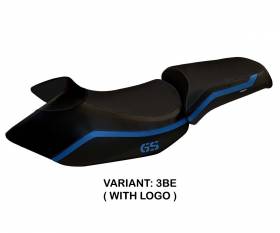 Seat saddle cover Lione 4 Blue (BE) T.I. for BMW R 1200 GS 2005 > 2012