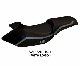 Seat saddle cover Lione 4 Gray (GR) T.I. for BMW R 1200 GS 2005 > 2012