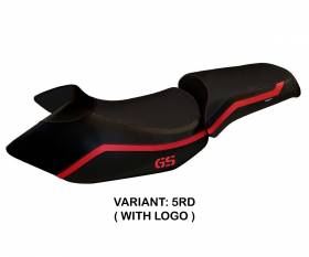 Seat saddle cover Lione 4 Red (RD) T.I. for BMW R 1200 GS 2005 > 2012