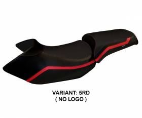 Seat saddle cover Lione 4 Red (RD) T.I. for BMW R 1200 GS 2005 > 2012