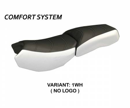 BR12GLAOCCC-1WH-4 Seat saddle cover Original Carbon Color Comfort System White (WH) T.I. for BMW R 1200 GS ADVENTURE 2013 > 2018