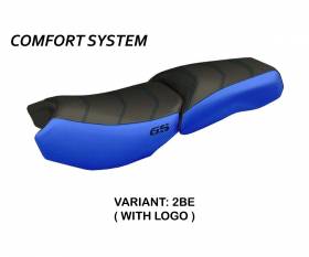 Housse de selle Original Carbon Color Comfort System Bleu (BE) T.I. pour BMW R 1200 GS ADVENTURE 2013 > 2018