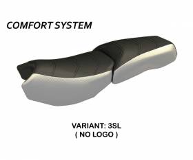 Housse de selle Original Carbon Color Comfort System Argent (SL) T.I. pour BMW R 1200 GS ADVENTURE 2013 > 2018