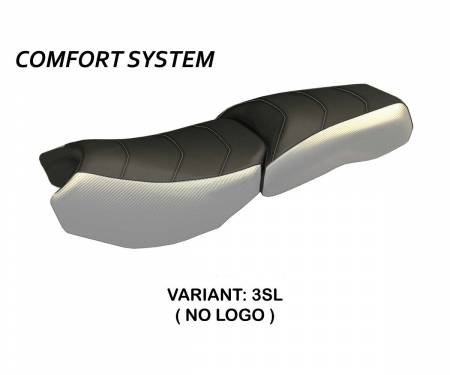 BR12GLAOCCC-3SL-4 Funda Asiento Original Carbon Color Comfort System Plata (SL) T.I. para BMW R 1200 GS ADVENTURE 2013 > 2018