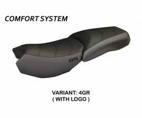 Seat saddle cover Original Carbon Color Comfort System Gray (GR) T.I. for BMW R 1200 GS ADVENTURE 2013 > 2018