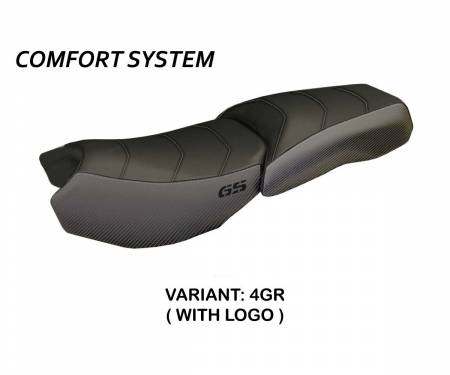BR12GLAOCCC-4GR-3 Housse de selle Original Carbon Color Comfort System Gris (GR) T.I. pour BMW R 1200 GS ADVENTURE 2013 > 2018