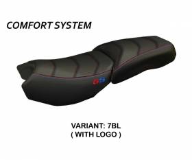 Rivestimento sella Original Carbon Color Comfort System Nero (BL) T.I. per BMW R 1200 GS ADVENTURE 2013 > 2018