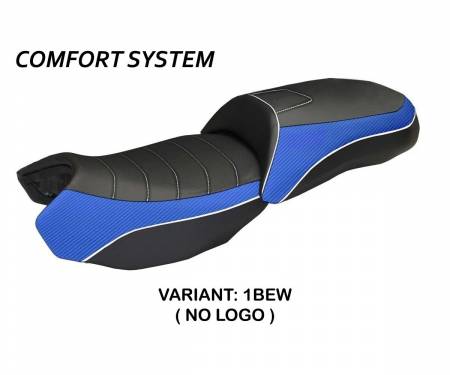 BR12GLOB2C-1BEW-4 Seat saddle cover Ortigia Bord 2 Comfort System Blue - White (BEW) T.I. for BMW R 1200 GS 2013 > 2018