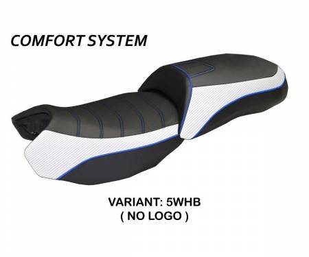 BR12GLOB2C-5WHB-4 Seat saddle cover Ortigia Bord 2 Comfort System White - Blue (WHB) T.I. for BMW R 1200 GS 2013 > 2018