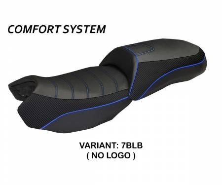 BR12GLOB2C-7BLB-4 Rivestimento sella Ortigia Bord 2 Comfort System Nero - Blu (BLB) T.I. per BMW R 1200 GS 2013 > 2018