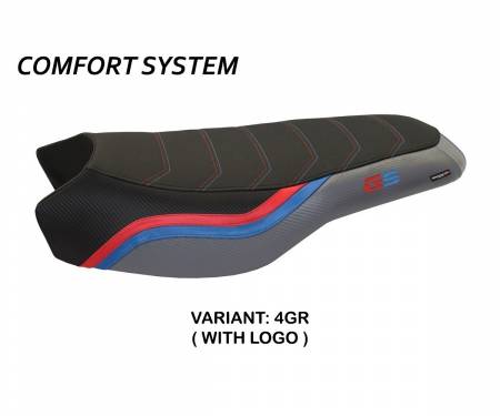 BR12GRB2C-4GR-3 Seat saddle cover Bonn 2 Comfort System Gray (GR) T.I. for BMW R 1200 GS 2017 > 2021