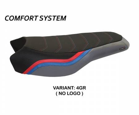 BR12GRB2C-4GR-4 Seat saddle cover Bonn 2 Comfort System Gray (GR) T.I. for BMW R 1250 GS RALLYE 2017 > 2023