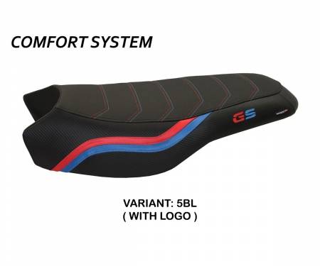 BR12GRB2C-5BL-3 Seat saddle cover Bonn 2 Comfort System Black (BL) T.I. for BMW R 1200 GS 2017 > 2021