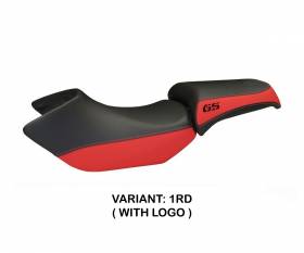 Seat saddle cover Siracusa Color Red (RD) T.I. for BMW R 1200 GS 2005 > 2012