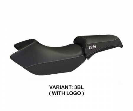 BR12GSC-3BL-3 Seat saddle cover Siracusa Color Black (BL) T.I. for BMW R 1200 GS 2005 > 2012