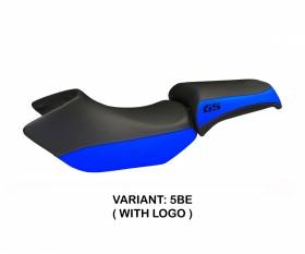 Seat saddle cover Siracusa Color Blue (BE) T.I. for BMW R 1200 GS 2005 > 2012