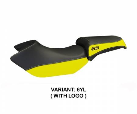 BR12GSC-6YL-3 Seat saddle cover Siracusa Color Yellow (YL) T.I. for BMW R 1200 GS 2005 > 2012