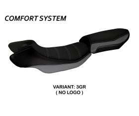 Seat saddle cover Aurelia Color Comfort System Gray (GR) T.I. for BMW R 1200 R 2015 > 2018