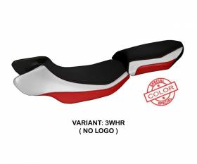 Sattelbezug Sitzbezug Aurelia Special Color Weiss - Rot (WHR) T.I. fur BMW R 1200 R 2015 > 2018
