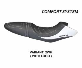 Seat saddle cover Bruno Comfort System White (WH) T.I. for BMW R 1200 R 2006 > 2014