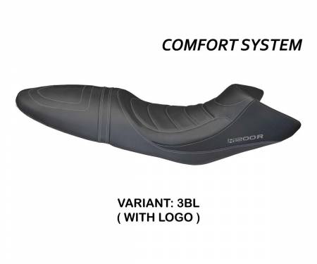 BR12RBC-3BL-3 Seat saddle cover Bruno Comfort System Black (BL) T.I. for BMW R 1200 R 2006 > 2014