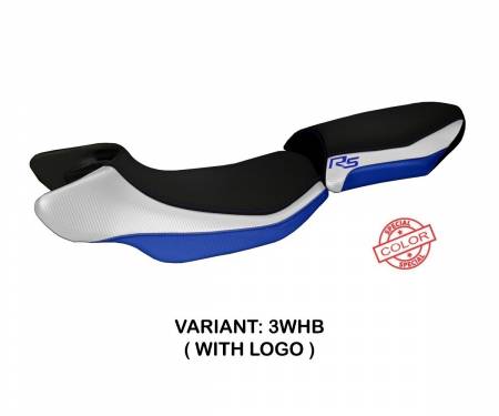 BR12RSASR-3WHB-3 Seat saddle cover Aurelia Special Color Rs White - Blue (WHB) T.I. for BMW R 1200 RS 2015 > 2019