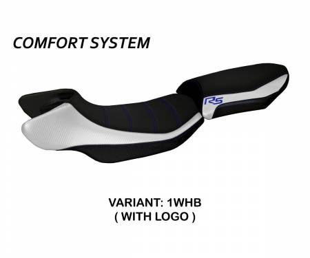 BR12RSC-1WHB-3 Housse de selle Aurelia Color Rs Comfort System Blanche - Bleu (WHB) T.I. pour BMW R 1200 RS 2015 > 2019
