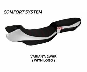 Seat saddle cover Aurelia Color Rs Comfort System White - Red (WHR) T.I. for BMW R 1200 RS 2015 > 2019