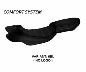 Seat saddle cover Aurelia Color Rs Comfort System Black (BL) T.I. for BMW R 1200 RS 2015 > 2019