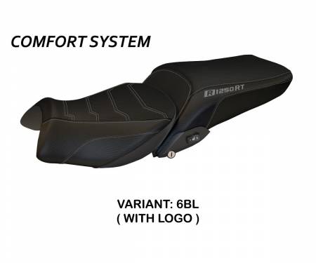 BR12RTA1C-6BL-3 Seat saddle cover Alghero 1 Comfort System Black (BL) T.I. for BMW R 1250 RT 2019 > 2022