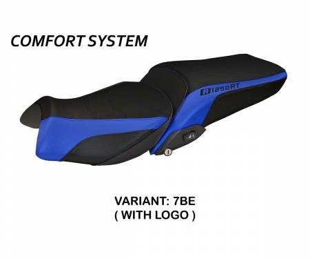 BR12RTA1C-7BE-3 Seat saddle cover Alghero 1 Comfort System Blue (BE) T.I. for BMW R 1250 RT 2019 > 2022