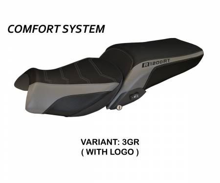 BR12RTO1C-3GR-3 Seat saddle cover Olbia 1 Comfort System Gray (GR) T.I. for BMW R 1200 RT 2014 > 2018