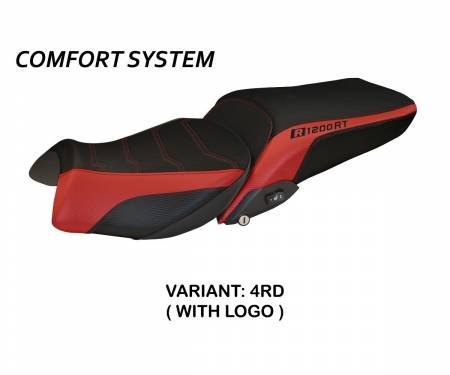BR12RTO1C-4RD-3 Seat saddle cover Olbia 1 Comfort System Red (RD) T.I. for BMW R 1200 RT 2014 > 2018