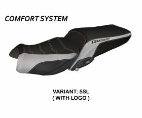Seat saddle cover Olbia 1 Comfort System Silver (SL) T.I. for BMW R 1200 RT 2014 > 2018