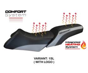 Housse de selle Heating Comfort System Argent SL + logo T.I. pour BMW R 1200 RT 2006 > 2013