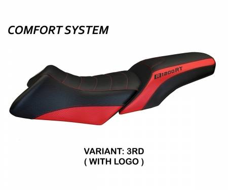 BR12RTRC-3RD-3 Housse de selle Roberto Comfort System Rouge (RD) T.I. pour BMW R 1200 RT 2006 > 2013