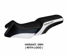 Seat saddle cover Roberto White (WH) T.I. for BMW R 1200 RT 2006 > 2013