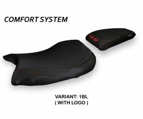 Seat saddle cover Deruta 1 Comfort System Black (BL) T.I. for BMW S 1000 RR 2019 > 2022