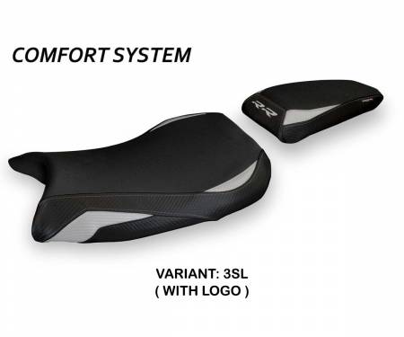 BS100RD1C-3SL-1 Housse de selle Deruta 1 Comfort System Argent (SL) T.I. pour BMW S 1000 RR 2019 > 2022