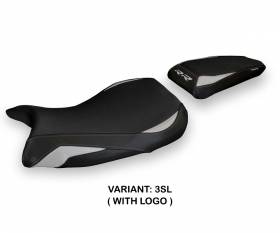 Seat saddle cover Lustignano 1 Silver (SL) T.I. for BMW S 1000 RR 2019 > 2022