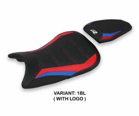 Housse de selle Laiar hp ultragrip Noir BL + logo T.I. pour BMW S 1000 R 2021 > 2024