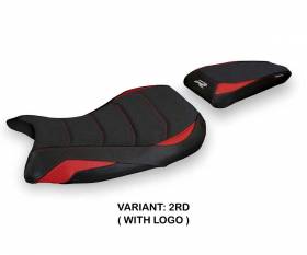 Seat saddle cover Laiar ultragrip Red RD + logo T.I. for BMW S 1000 R 2021 > 2024