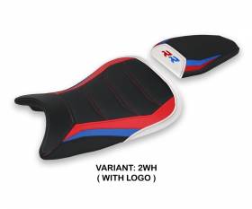 Seat saddle cover Quiroga 1 Ultragrip White (WH) T.I. for BMW S 1000 RR 2019 > 2022