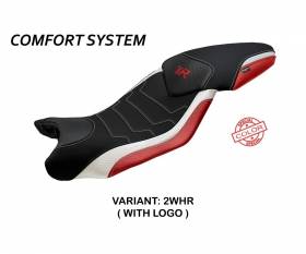 Seat saddle cover Ardea Special Color Comfort System White - Red (WHR) T.I. for BMW S 1000 XR 2015 > 2019