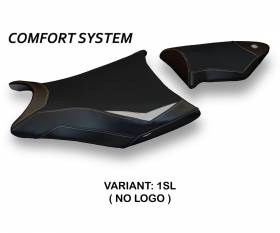 Seat saddle cover Essen 2 Comfort System Silver (SL) T.I. for BMW S 1000 RR 2009 > 2011
