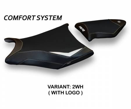 BS11RRE2-2WH-5 Housse de selle Essen 2 Comfort System Blanche (WH) T.I. pour BMW S 1000 RR 2009 > 2011